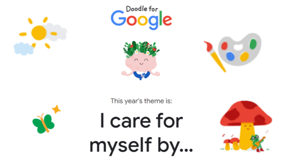 Doodle for Google 2022 I care for myself by