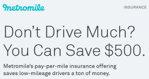 MetroMile Pay Per Mile Insurance