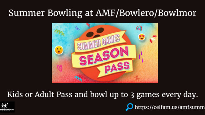 AMF Summer Bowling Pass